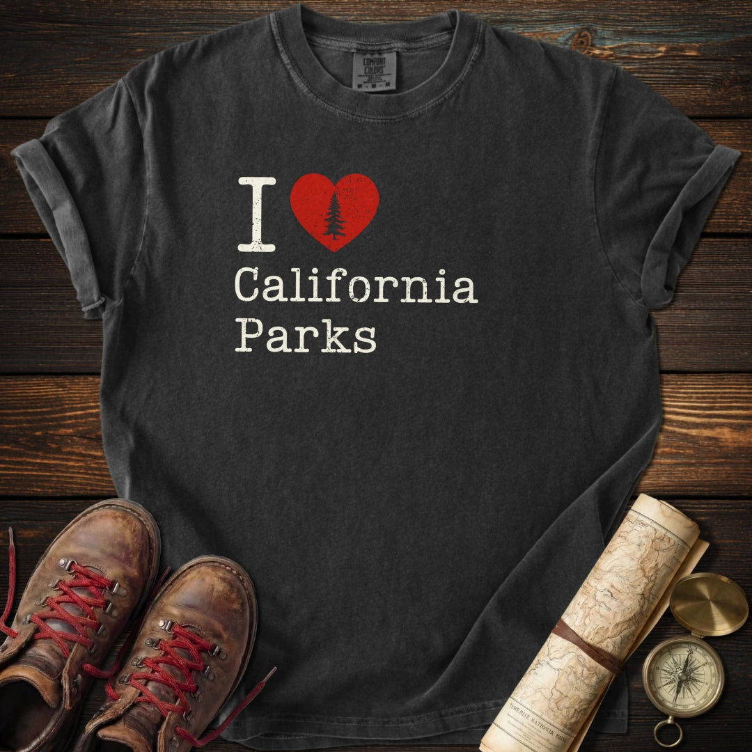 I Heart California Parks Distressed T-Shirt