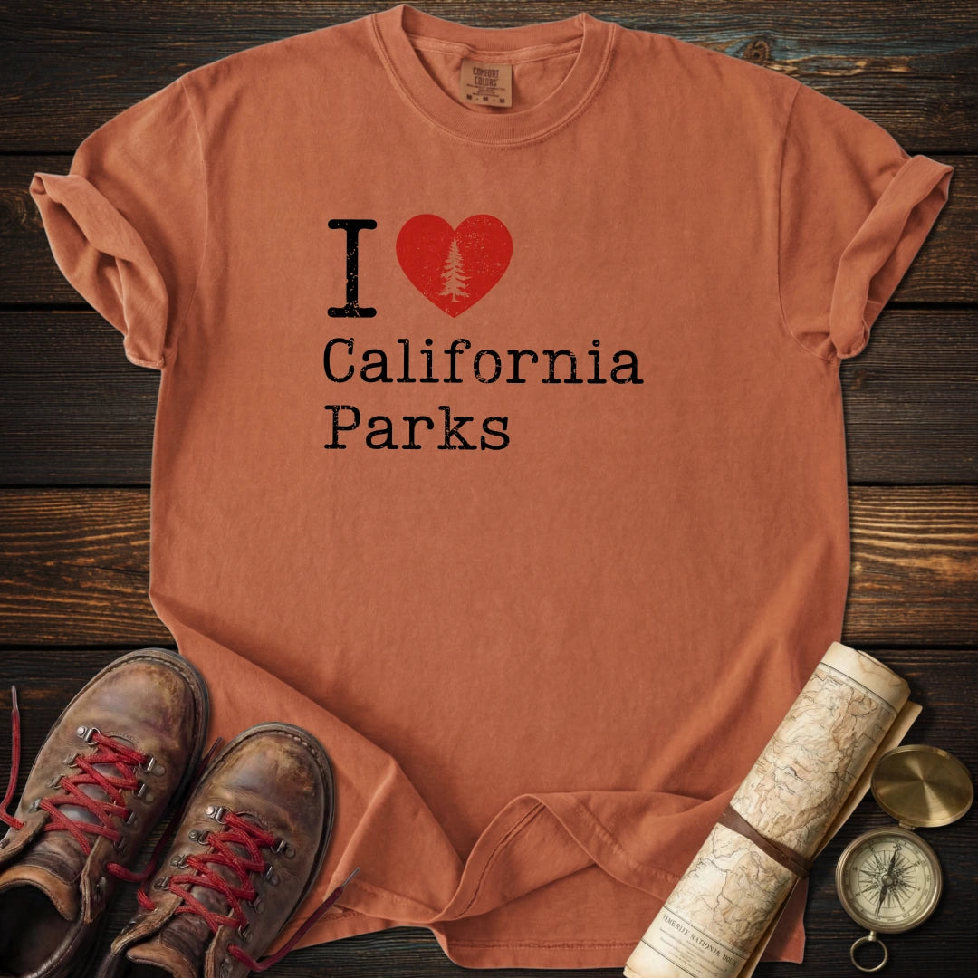 I Heart California Parks Distressed T-Shirt