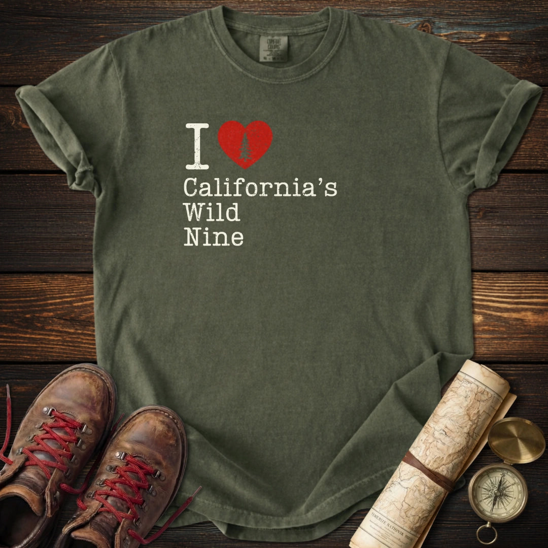 I Heart California's Wild Nine T-Shirt