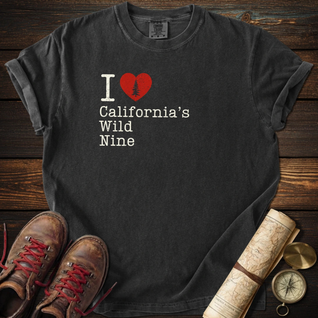 I Heart California's Wild Nine T-Shirt