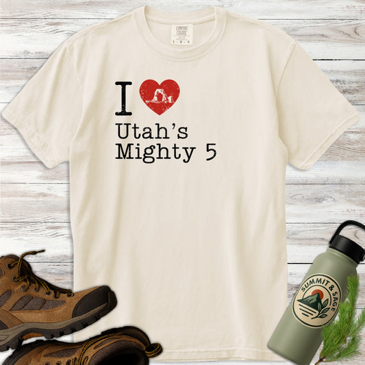 I Heart Utah's Mighty 5 T-Shirt