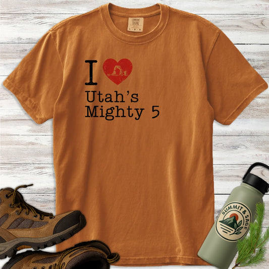 I Heart Utah's Mighty 5 T-Shirt