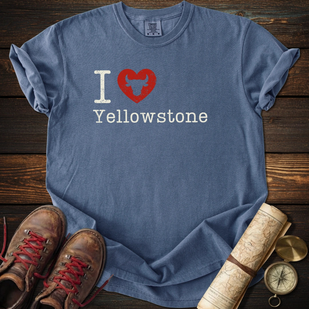 I Heart Yellowstone Distressed T-Shirt