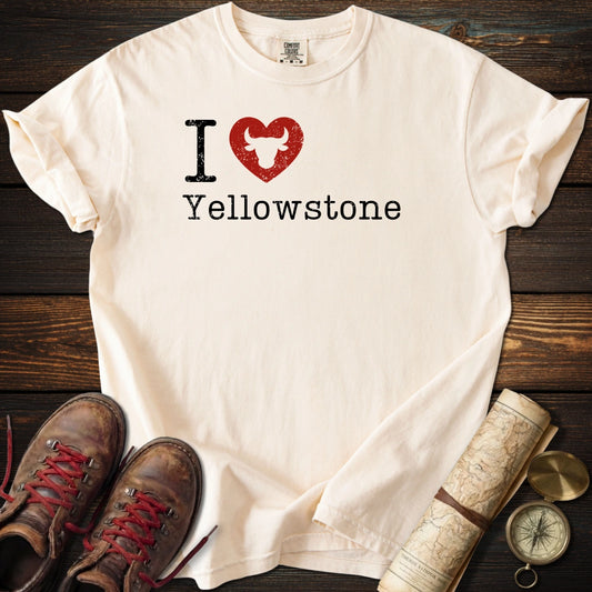 I Heart Yellowstone Distressed T-Shirt