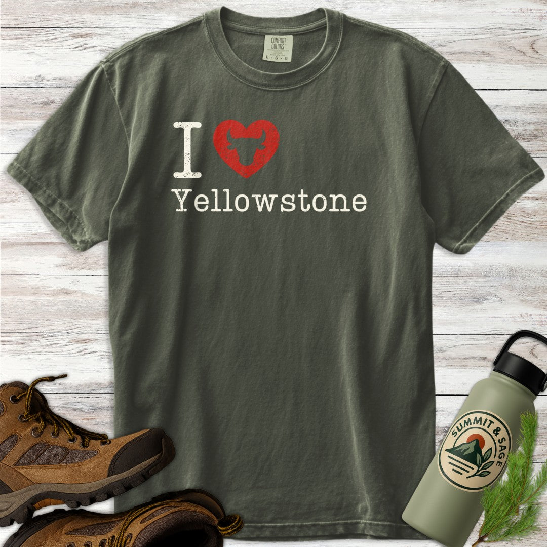 I Heart Yellowstone Distressed T-Shirt