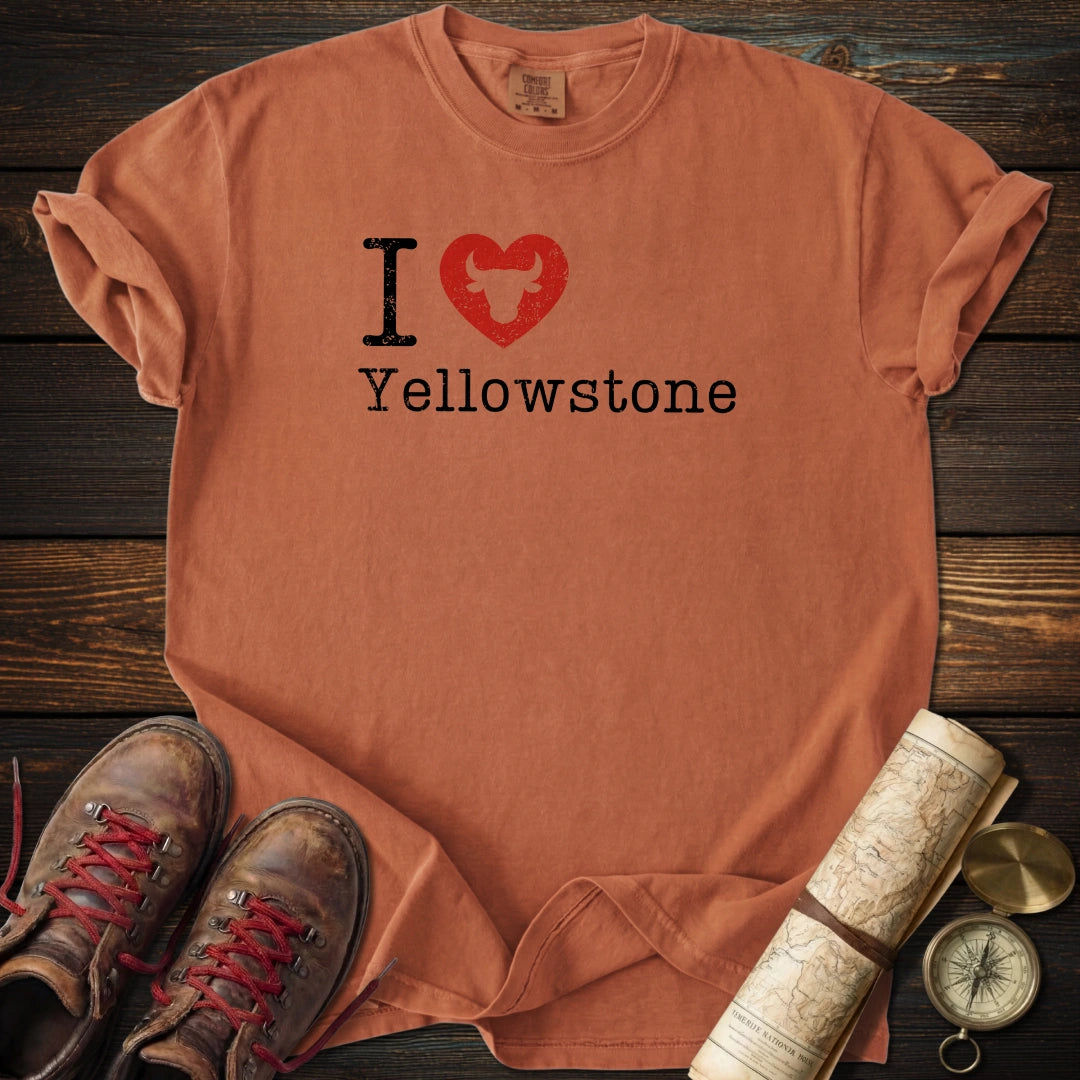 I Heart Yellowstone Distressed T-Shirt