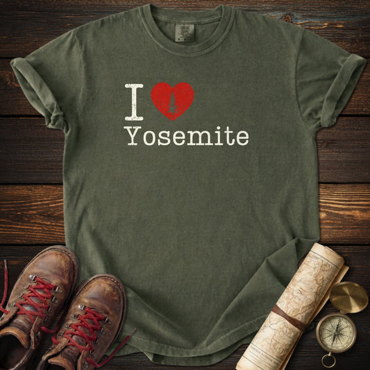 I Heart Yosemite Distressed T-Shirt