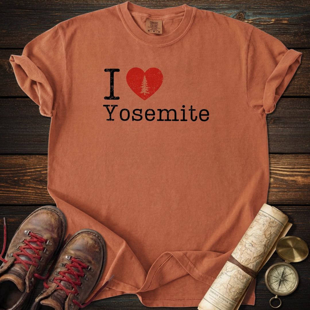 I Heart Yosemite Distressed T-Shirt