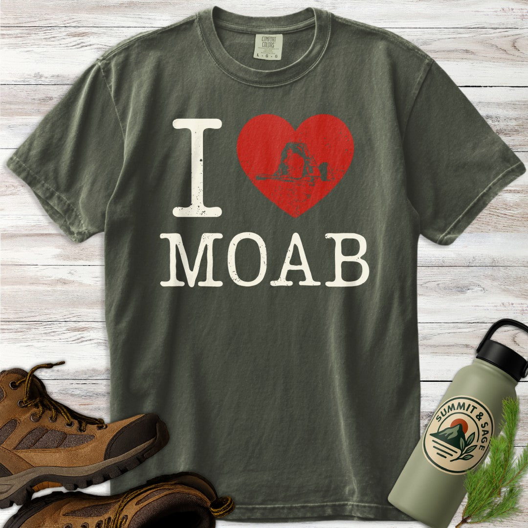 I Heart Moab Distressed T-Shirt