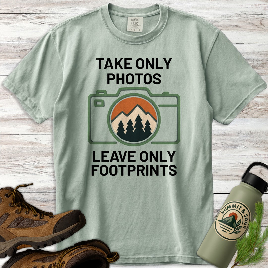 Take Only Photos Minimalist Camera T-Shirt