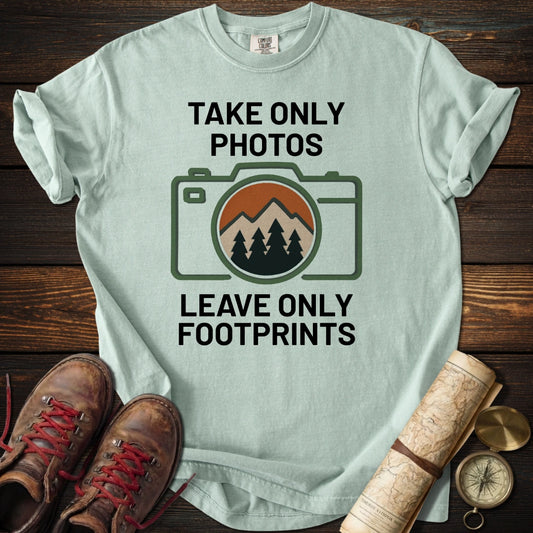 Take Only Photos Minimalist Camera T-Shirt