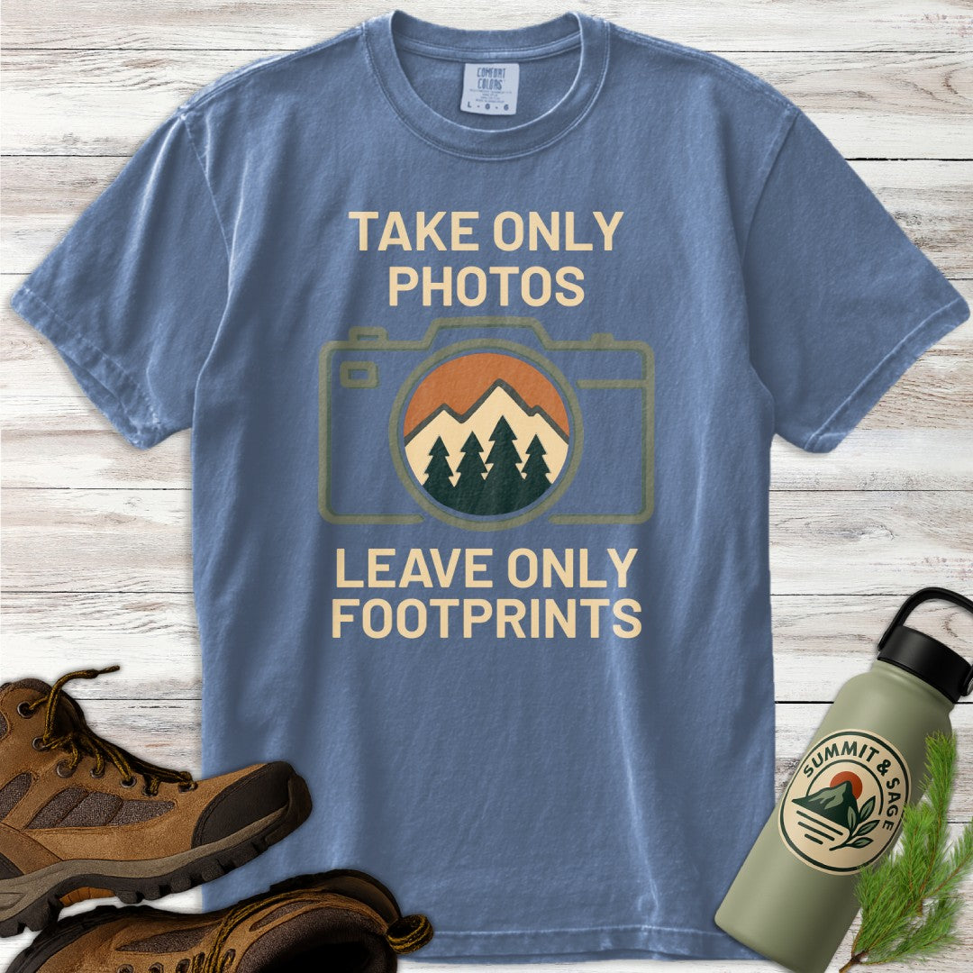 Take Only Photos Minimalist Camera T-Shirt