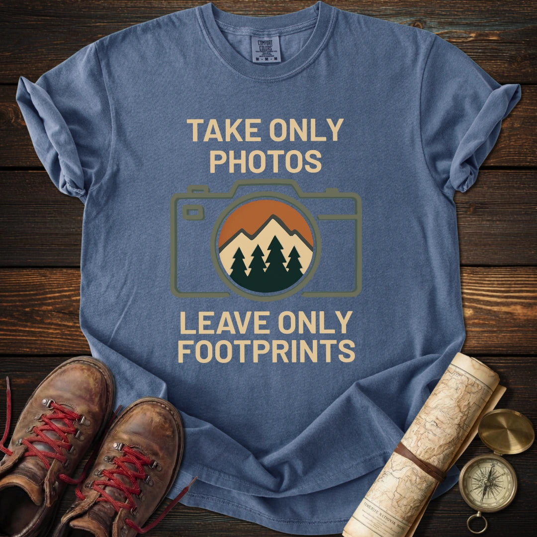 Take Only Photos Minimalist Camera T-Shirt