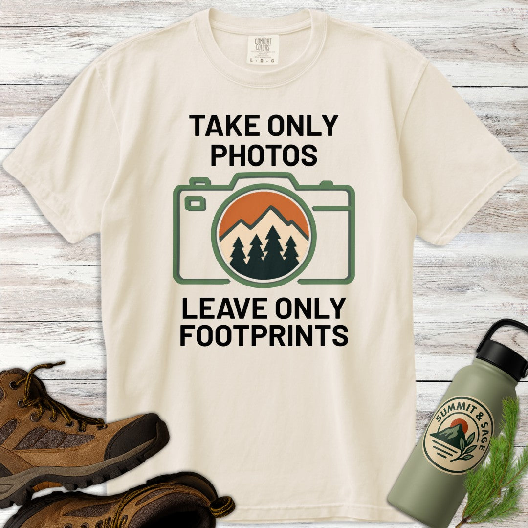 Take Only Photos Minimalist Camera T-Shirt