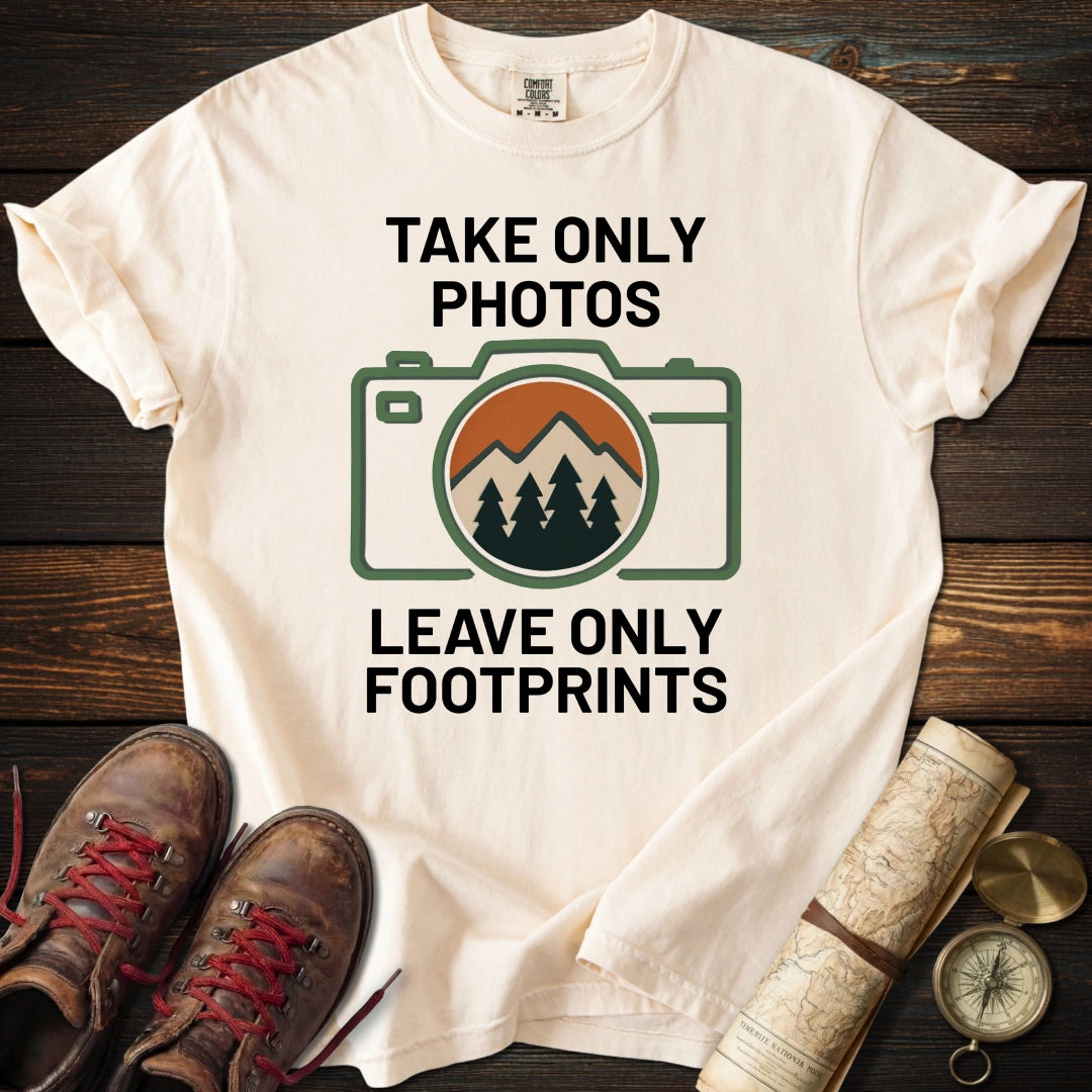 Take Only Photos Minimalist Camera T-Shirt