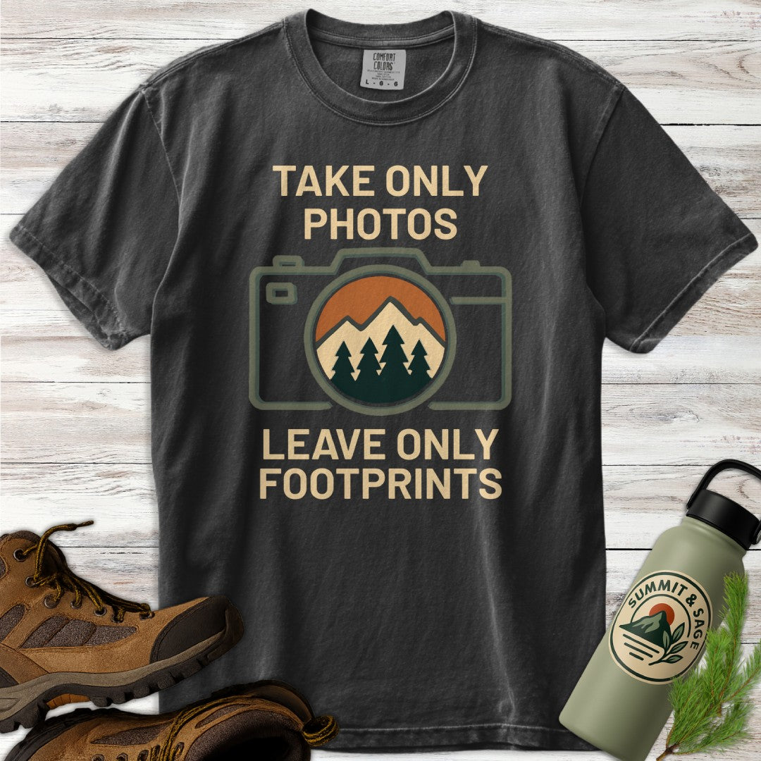 Take Only Photos Minimalist Camera T-Shirt