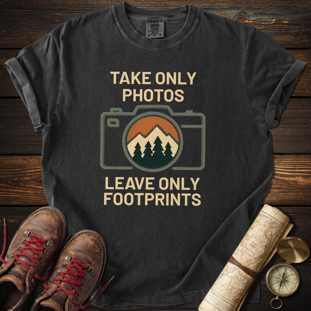 Take Only Photos Minimalist Camera T-Shirt
