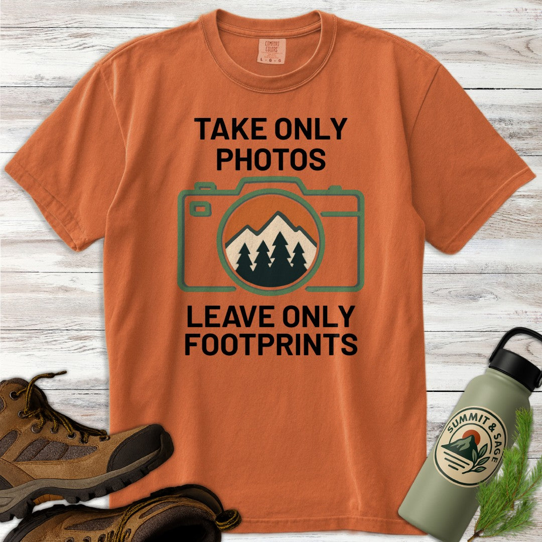 Take Only Photos Minimalist Camera T-Shirt