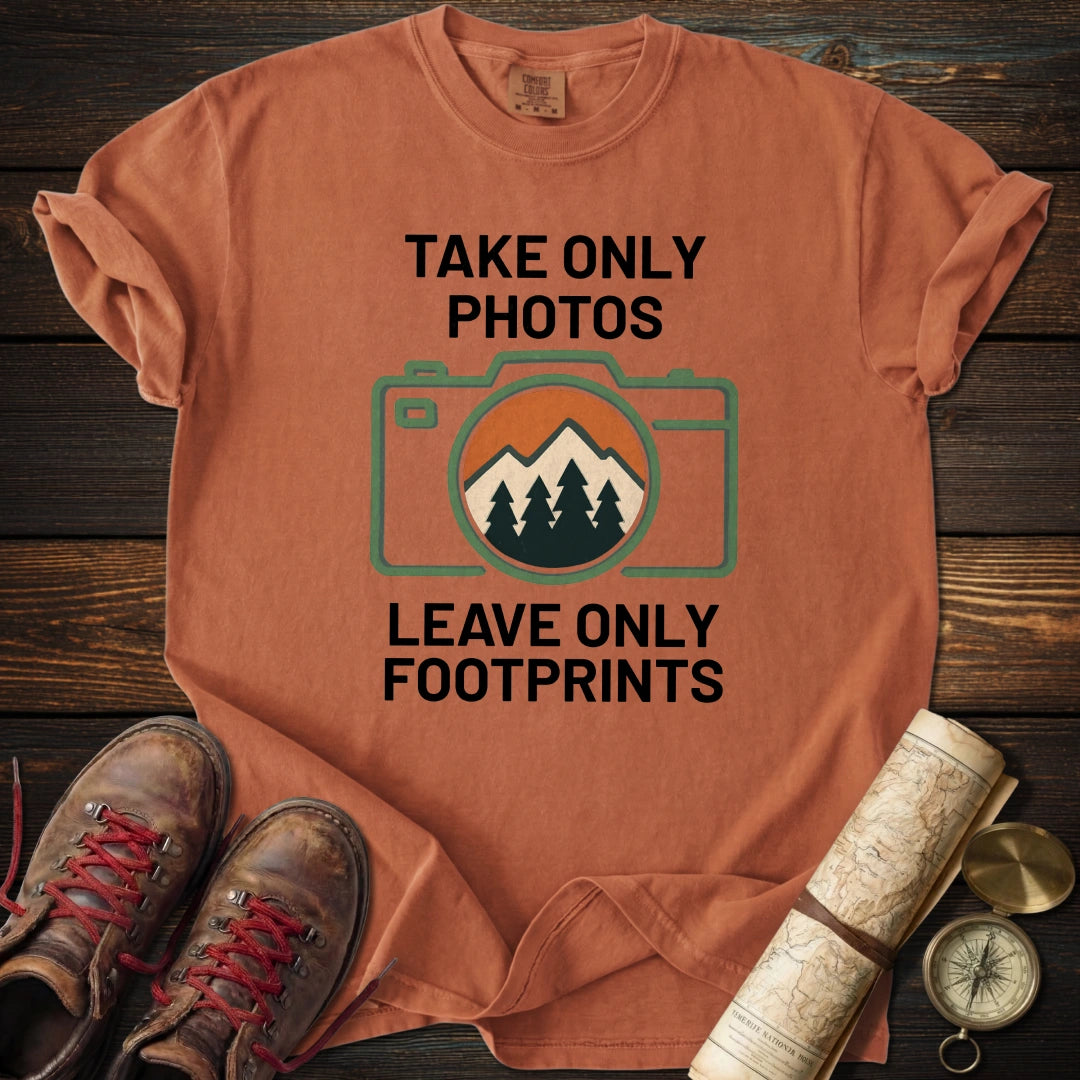 Take Only Photos Minimalist Camera T-Shirt