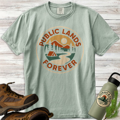 Public Lands Forever Badge-style T-Shirt