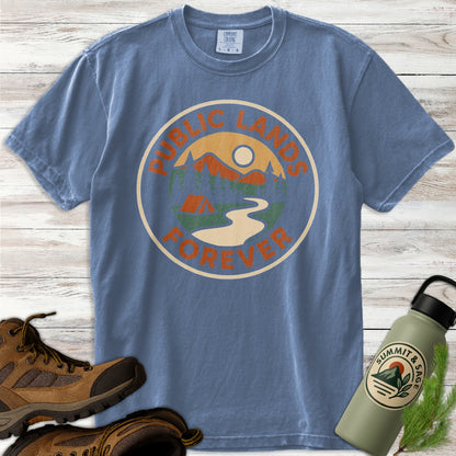 Public Lands Forever Badge-style T-Shirt