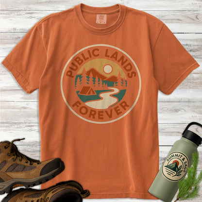 Public Lands Forever Badge-style T-Shirt