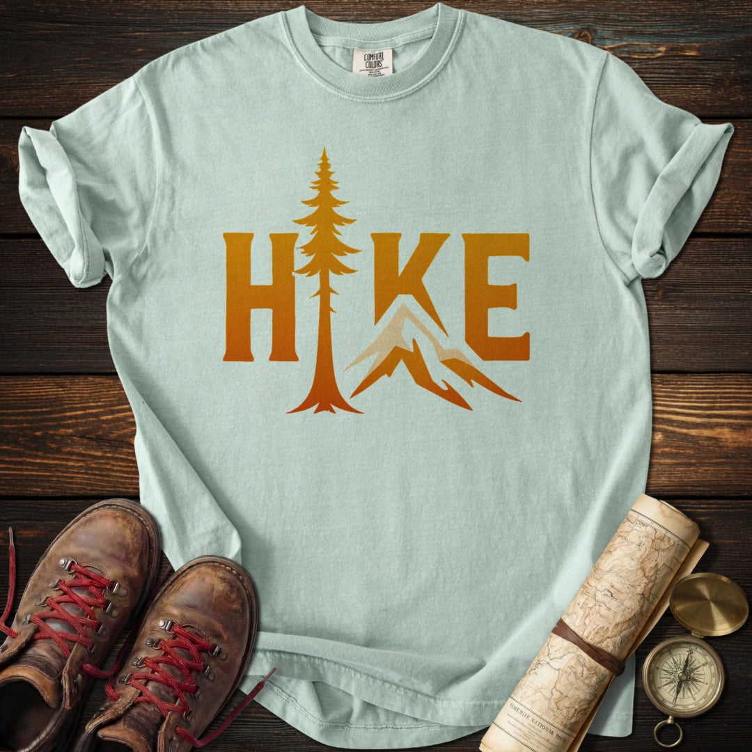 Hike Mountain Tree Graphic T-Shirt