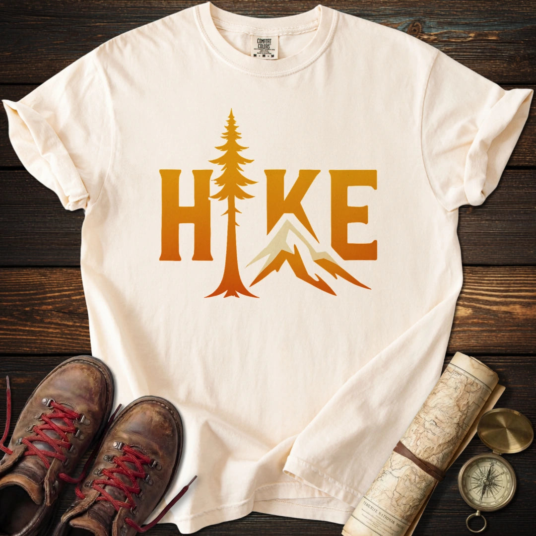 Hike Mountain Tree Graphic T-Shirt
