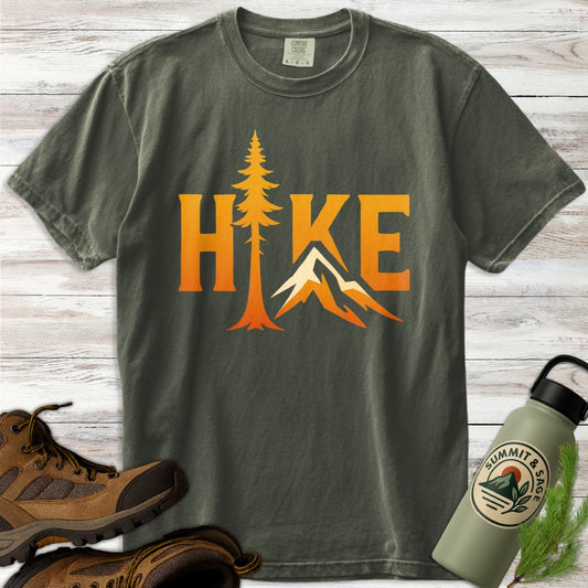 Hike Mountain Tree Graphic T-Shirt