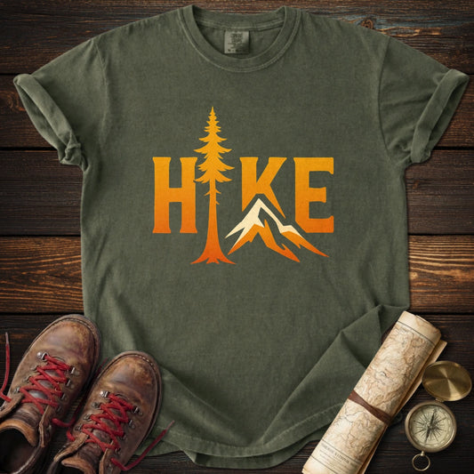 Hike Mountain Tree Graphic T-Shirt