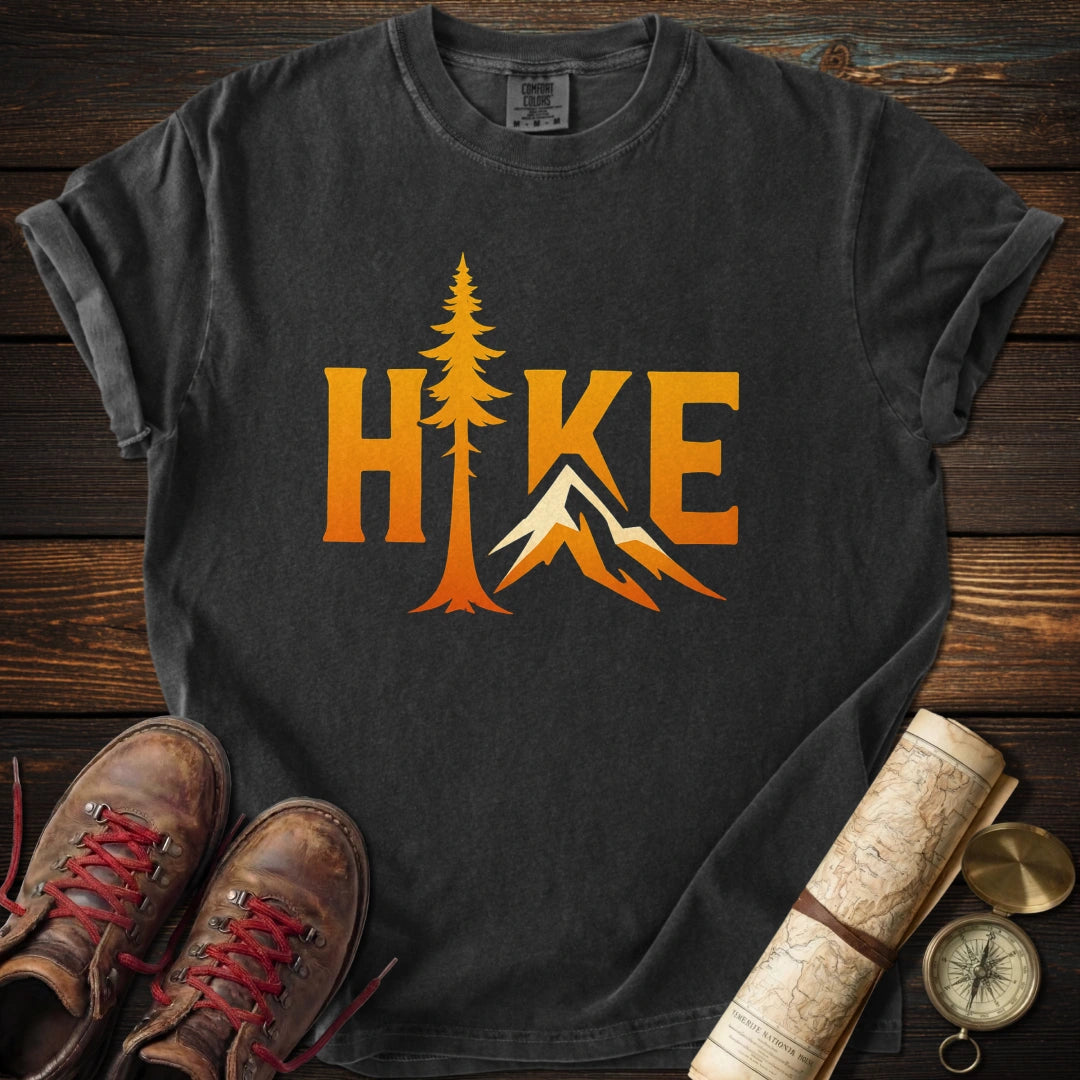 Hike Mountain Tree Graphic T-Shirt