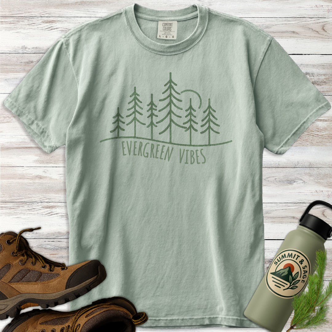 Evergreen Vibes Minimalist T-Shirt