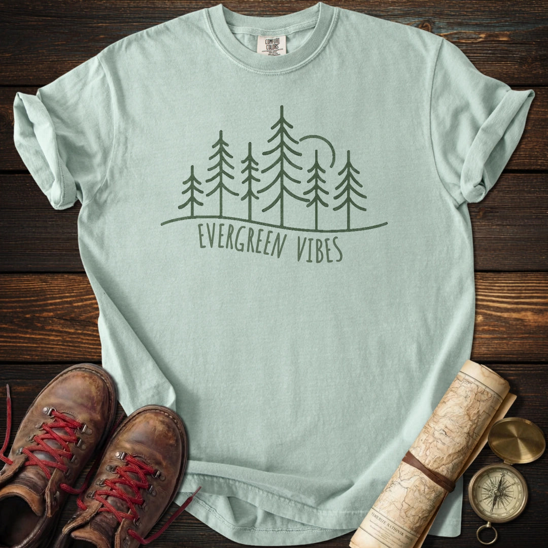 Evergreen Vibes Minimalist T-Shirt