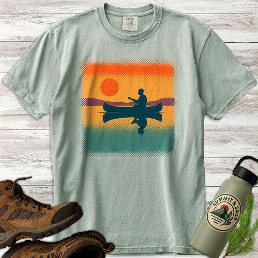 Retro Canoe Sunset T-Shirt