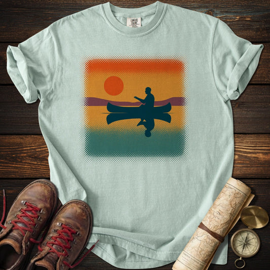 Retro Canoe Sunset T-Shirt
