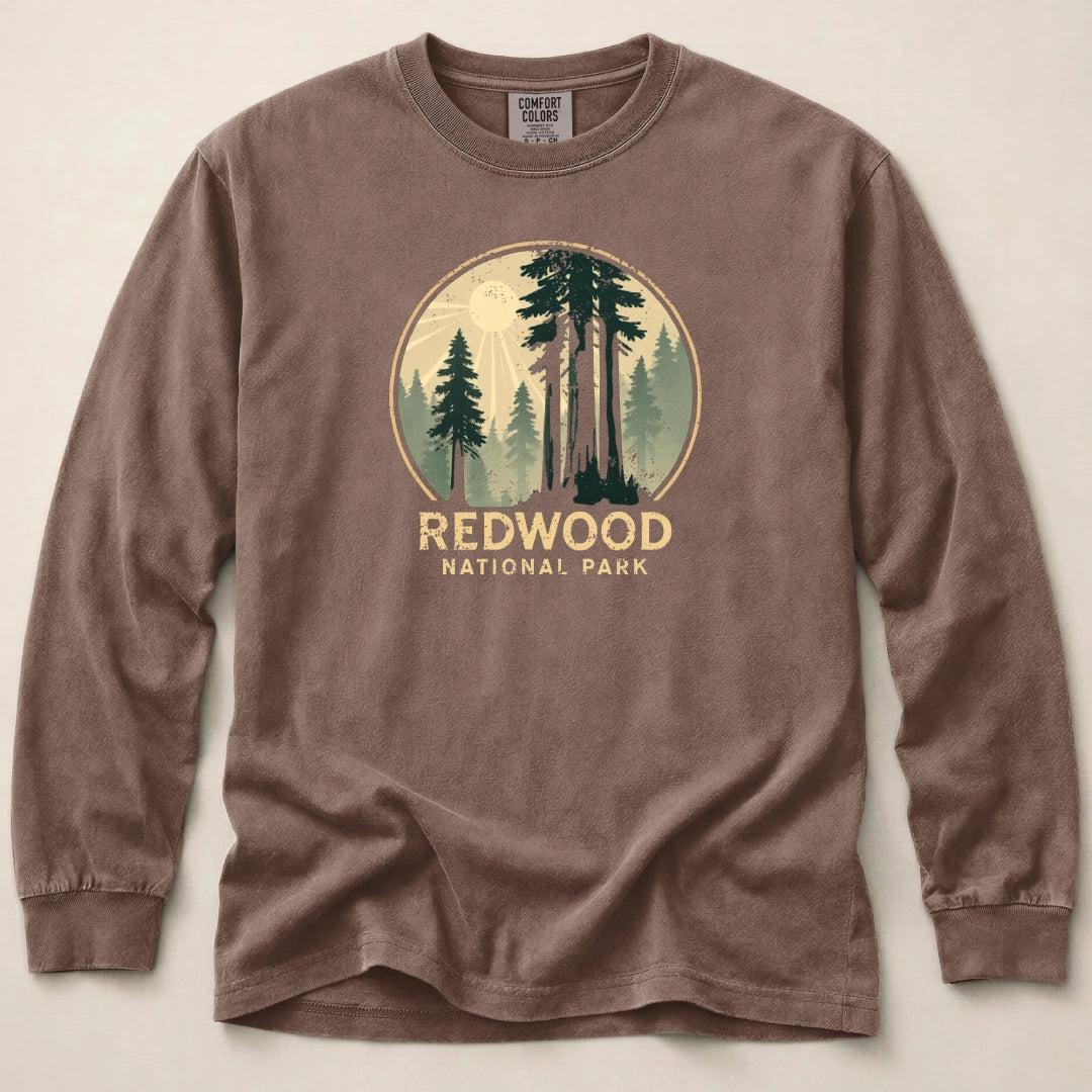 Redwood Distressed Long Sleeved T-Shirt