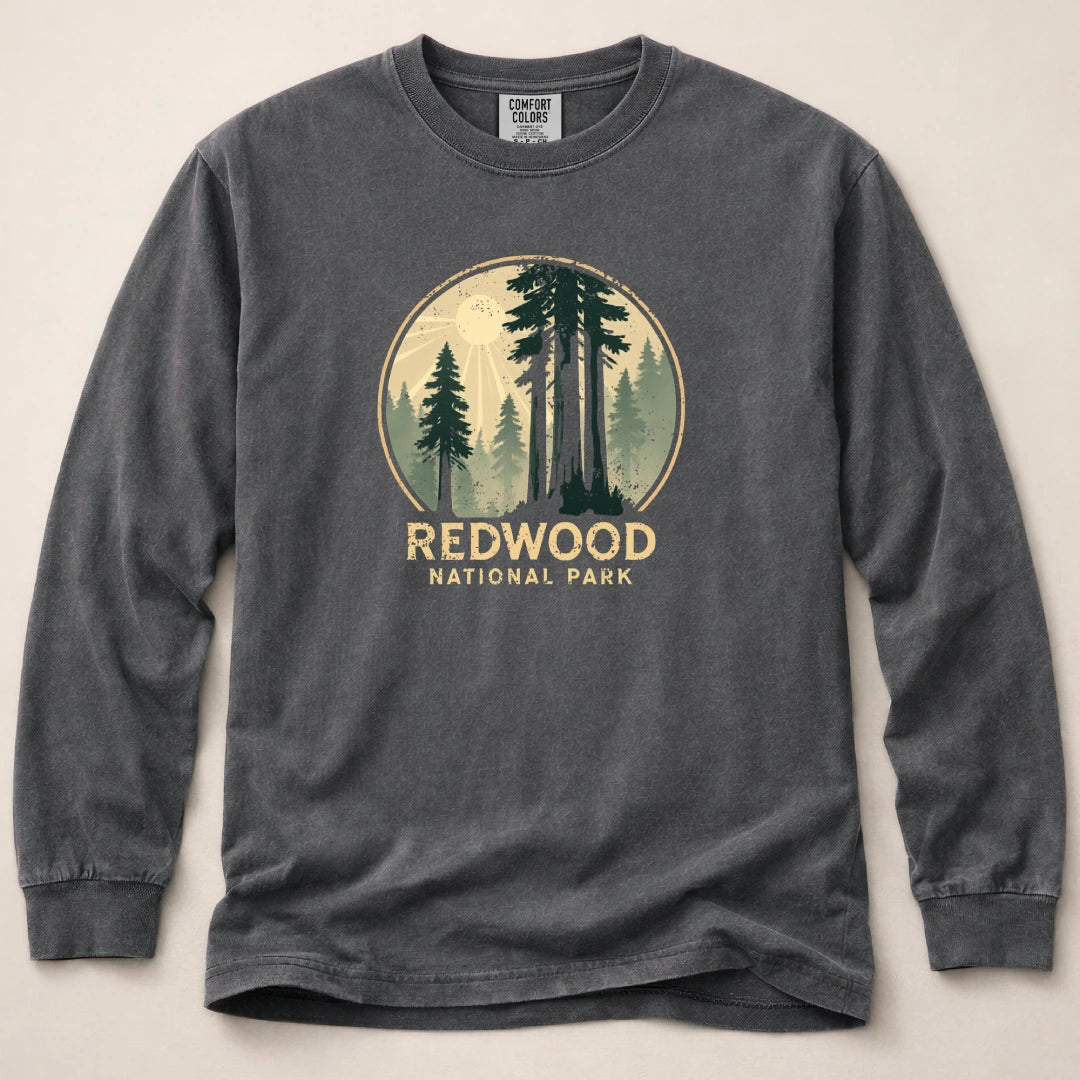 Redwood Distressed Long Sleeved T-Shirt