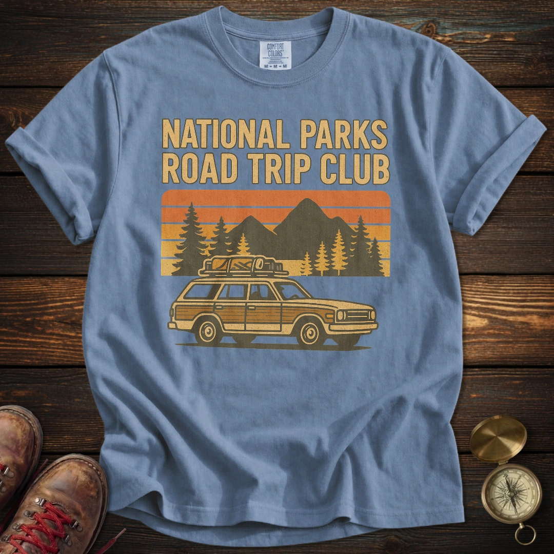 Retro National Parks Road Trip T-Shirt