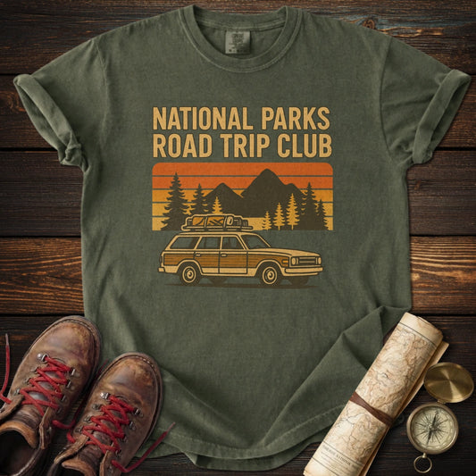 Retro National Parks Road Trip T-Shirt