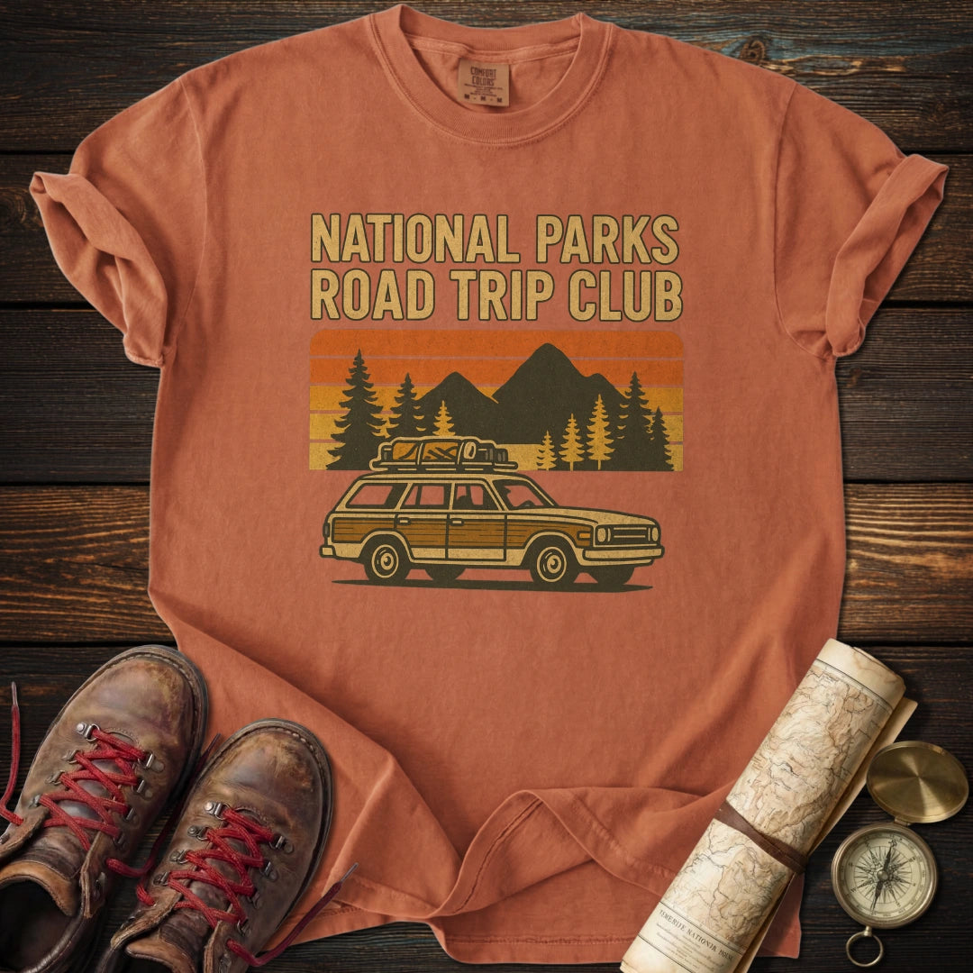 Retro National Parks Road Trip T-Shirt