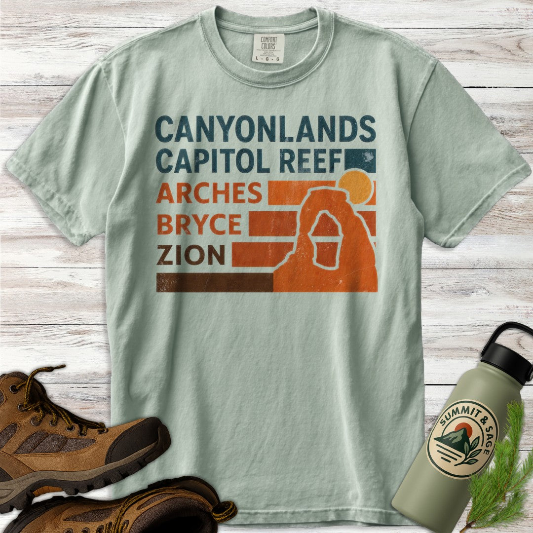 Utah Mighty 5 Distresssed T-Shirt