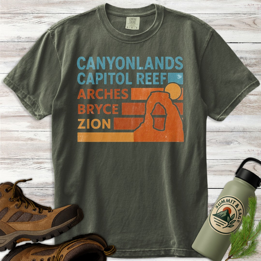 Utah Mighty 5 Distresssed T-Shirt