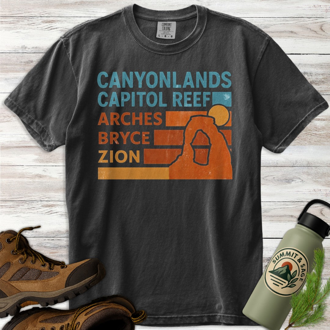 Utah Mighty 5 Distresssed T-Shirt