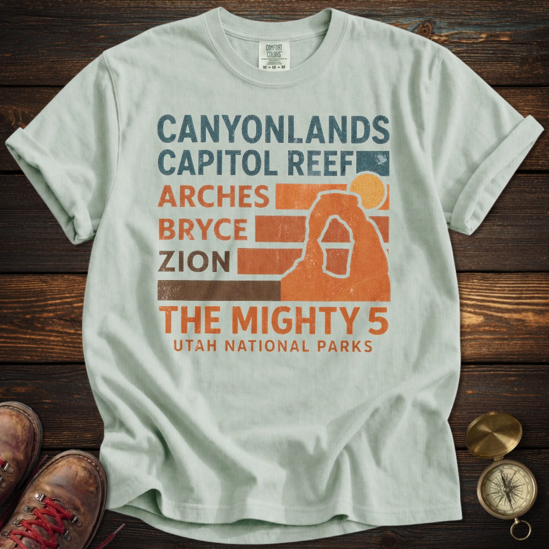 Mighty 5 Utah National Parks T-Shirt