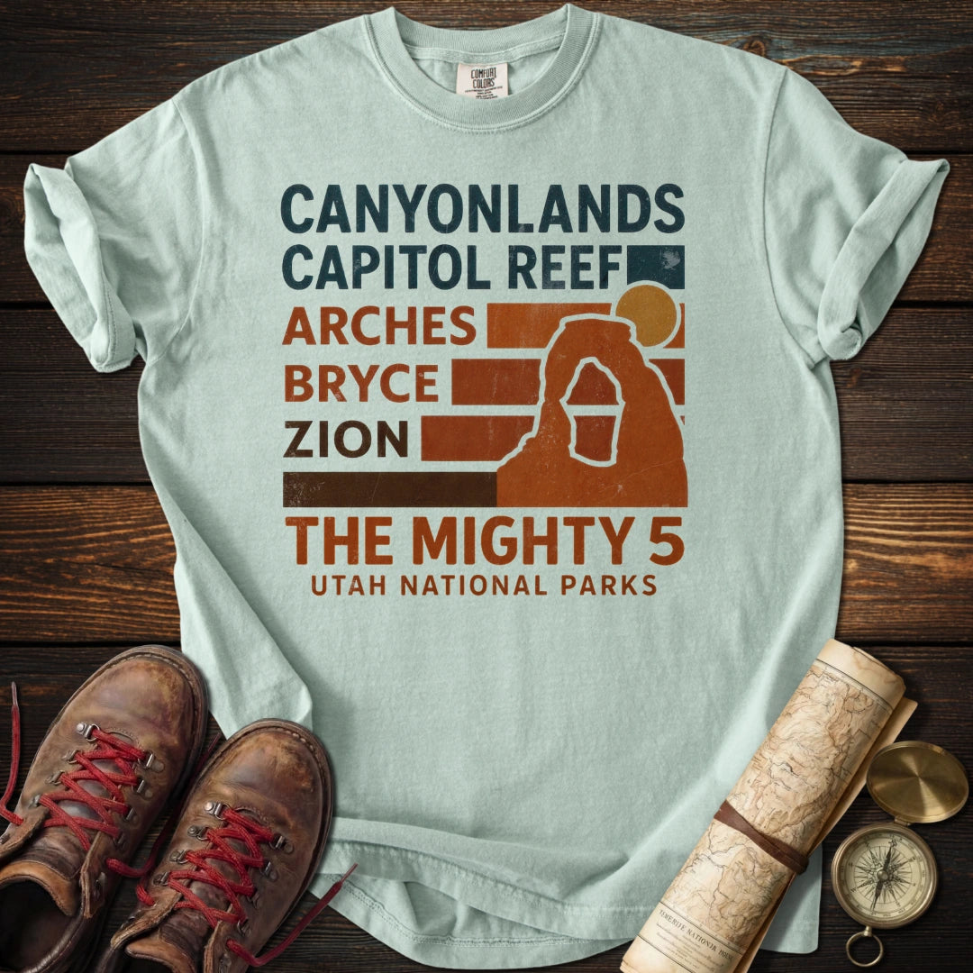 Mighty 5 Utah National Parks T-Shirt