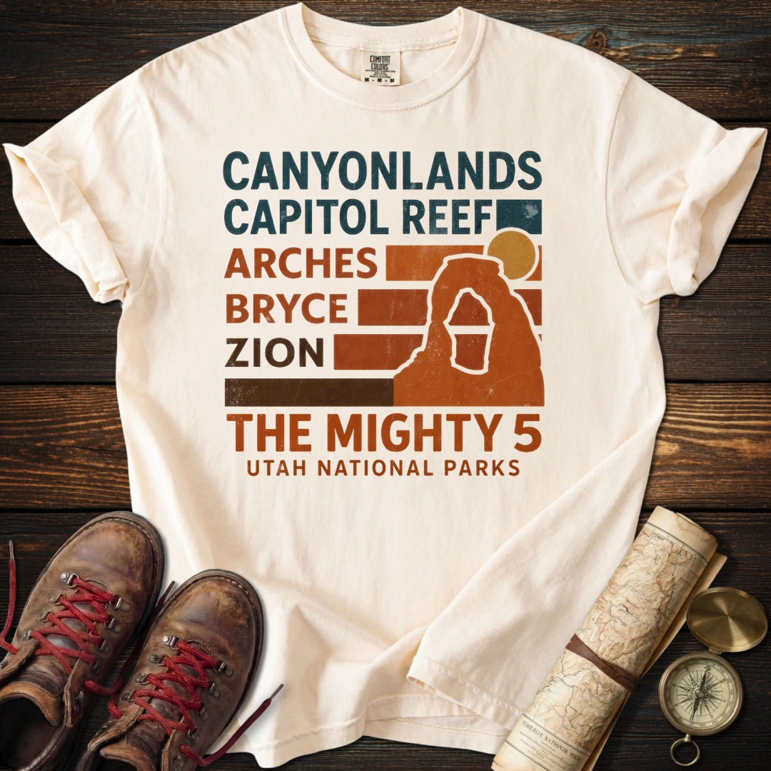 Mighty 5 Utah National Parks T-Shirt