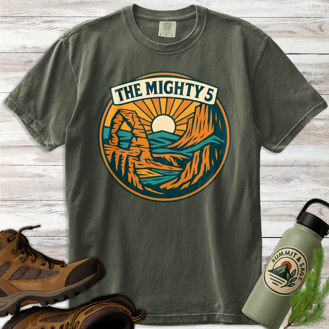 Mighty 5 Vintage Panorama T-Shirt