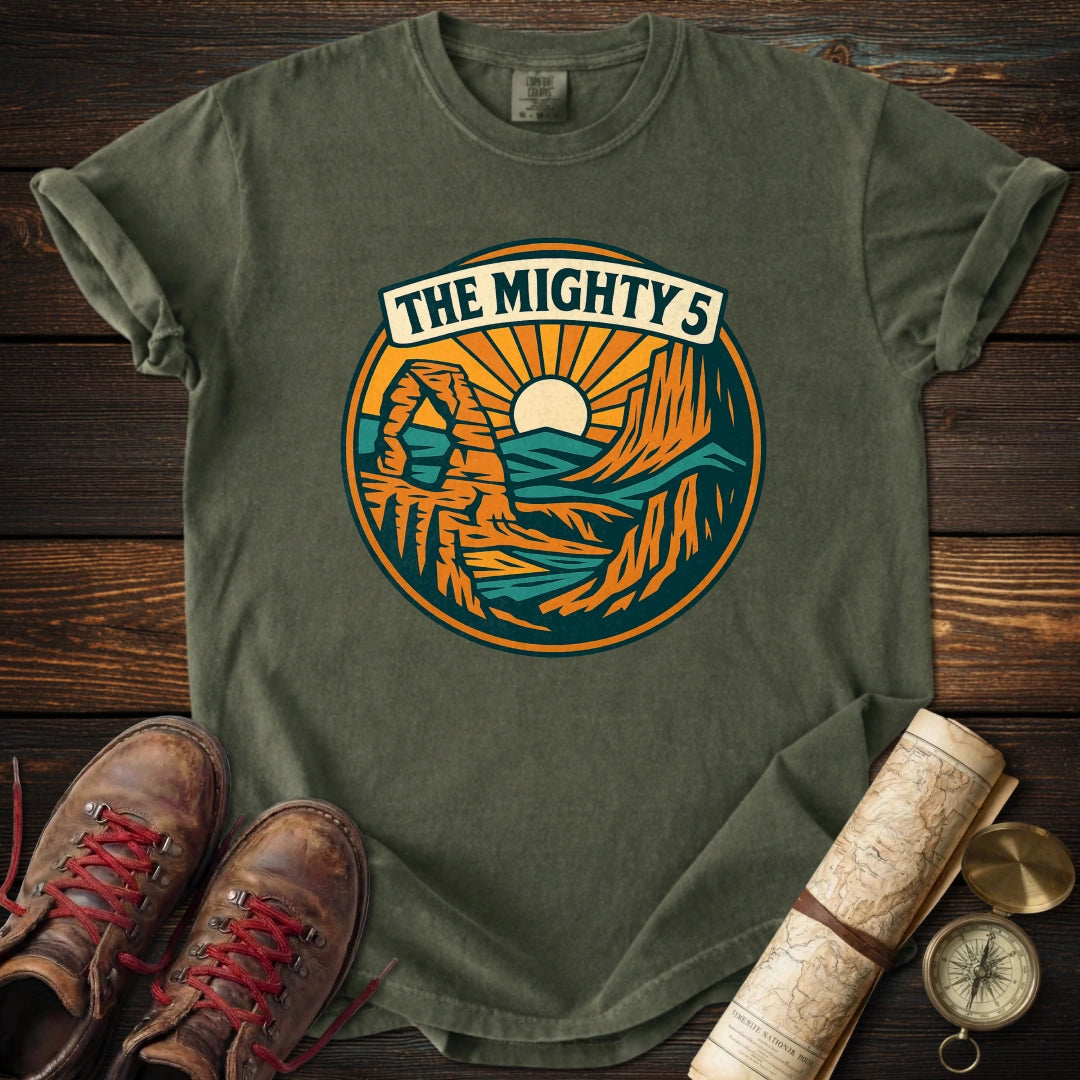 Mighty 5 Vintage Panorama T-Shirt