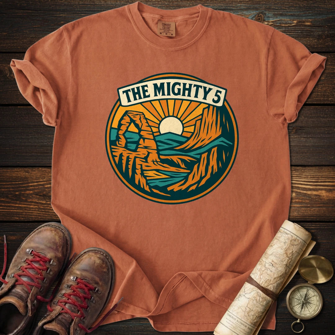 Mighty 5 Vintage Panorama T-Shirt