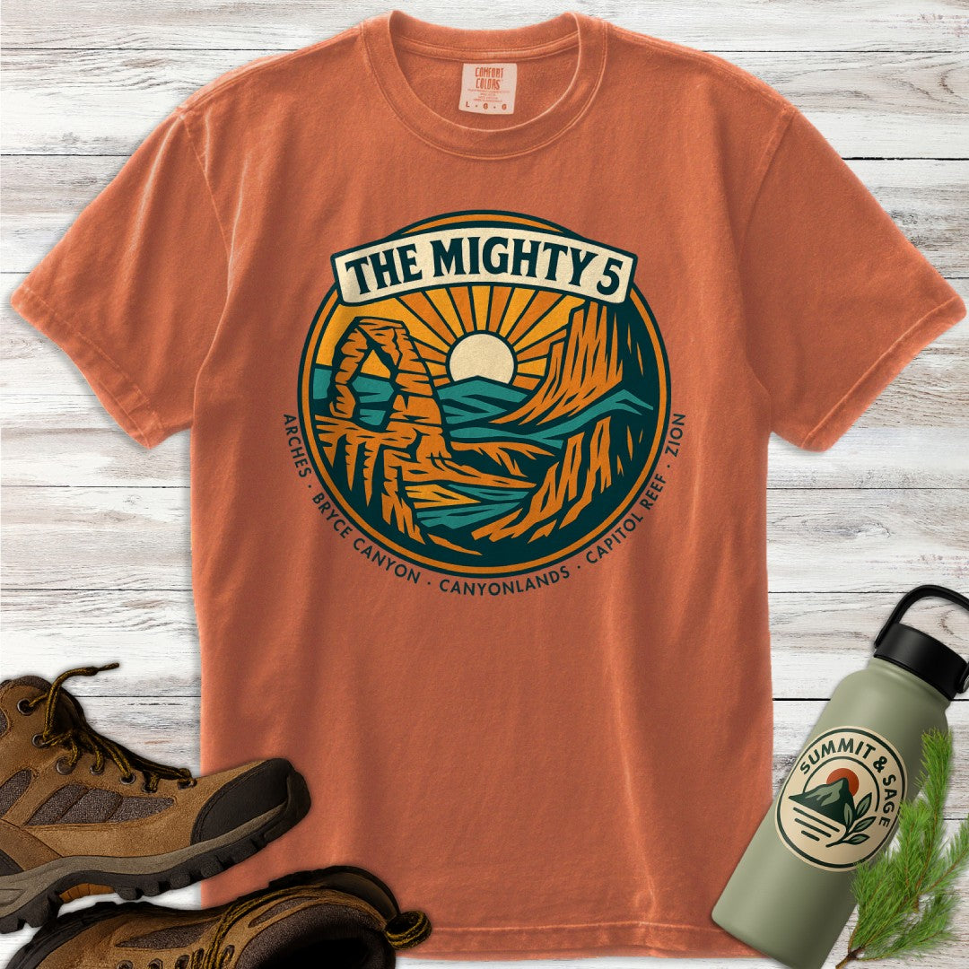 Vintage Utah Mighty 5 Panorama T-Shirt